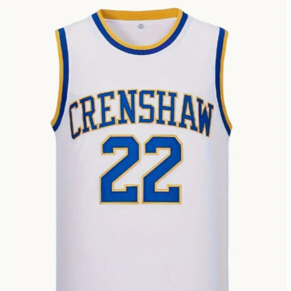 NEW Love and Basketball Quincy McCall #22 Crenshaw Movie JERSEY Stitched - Picture 1 of 4